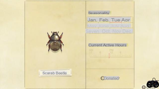 Cómo atrapar un escarabajo en Animal Crossing: New Horizons