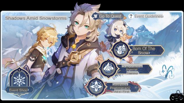 Evento Genshin Impact Shadows Amidst Snowstorms: todas las formaciones, componentes de muñecos de nieve, recompensas y más