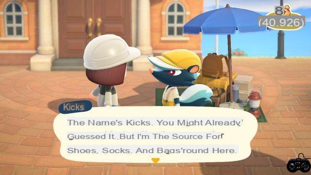 Cómo conseguir la tienda Kicks en Animal Crossing: New Horizons