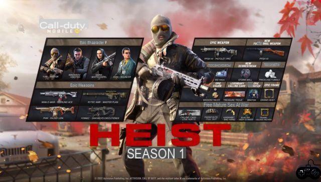 COD Mobile Season 1 Heist Battle Pass: Price, Release Date, and Rewards