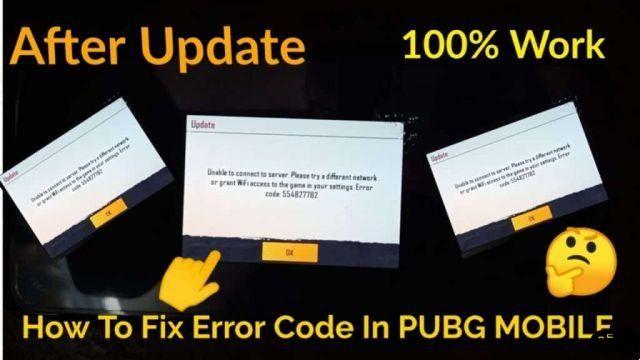 Código XNUMX do bug do PubG Mobile