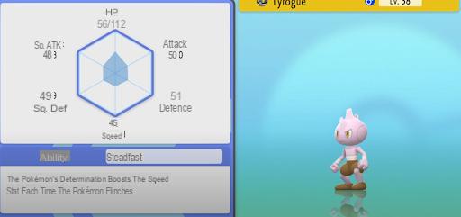 Cómo atrapar y evolucionar a Tyrogue en Pokémon Sparkling Diamond y Sparkling Pearl