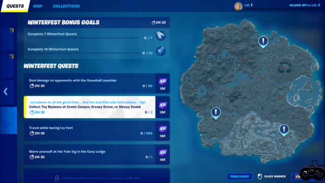 Where to collect Toy Biplanes at Fortnite Winterfest 2021