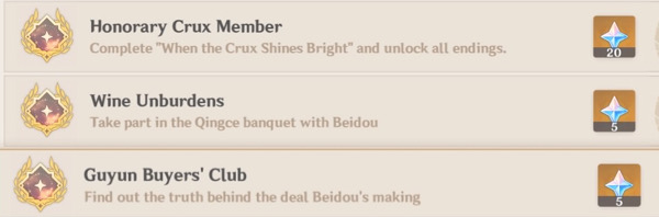 Guía de eventos de Hangouts de Genshin Impact Beidou: recompensas, logros y finales